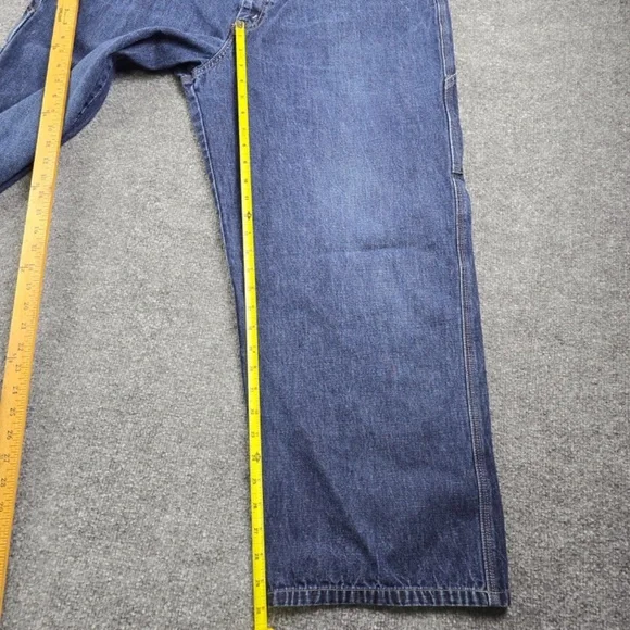 Vintage Y2K Baggy Levis Silver Tab Carpenter Fit 38 X 30 Jeans - Picture 8 of 10